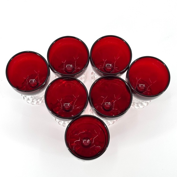 Vintage (7) Anchor Hocking Boopie Cordial/Desert Wine Glasses - Picture 4 of 7